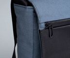 X-Pac Canvas + black full-grain leather: detail