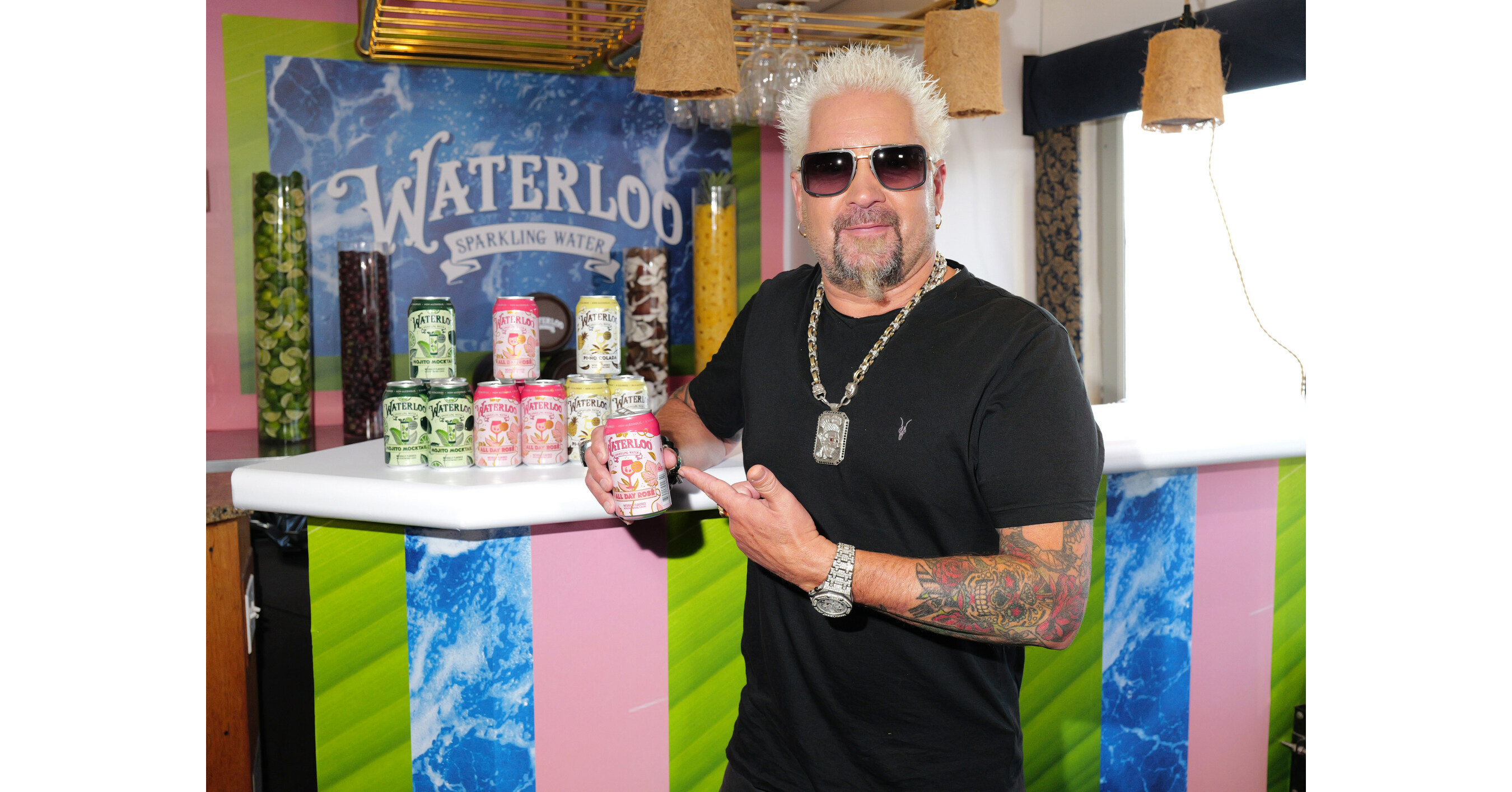 WATERLOO SPARKLING WATER INTRODUCES NEW ALL DAY ROSÉ, PI-ÑO COLADA AND  MOJITO MOCKTAIL FLAVORS, TEAMING UP WITH GUY FIERI TO CELEBRATE THE LAUNCH