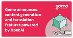 Gomo announces eLearning content generation and translation features powered by OpenAI