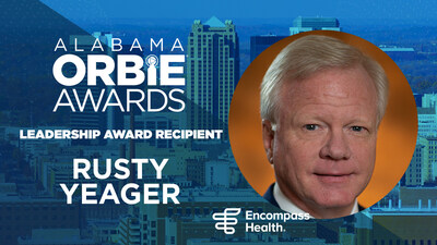 Leadership Award Recipient, Rusty Yeager of Encompass Health