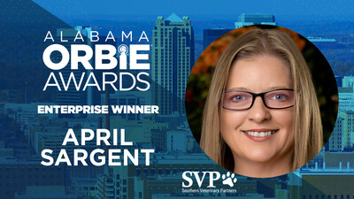 Enterprise ORBIE Winner, April Sargent of Southern Veterinary Partners