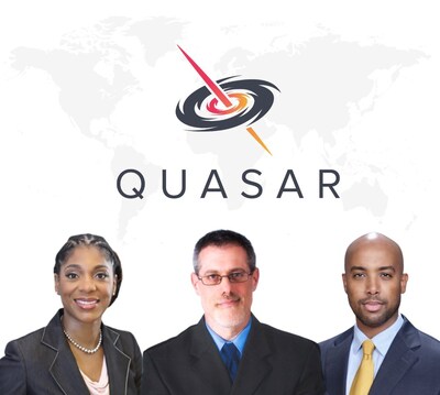 Updated QUASAR logo
From left to right: Sonia Chase, Kenneth Brown, Phil Dawit