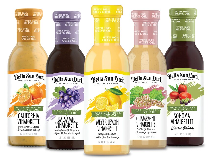 Bella Sun Luci Introduces Two New Exquisite 100% Olive Oil Salad Vinaigrette Flavors: Meyer Lemon and Champagne Vinaigrette - Vimarsana News