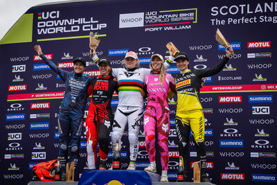 Monster Energy's Camille Balanche Claims Fourth Place in the Elite Women’s Division at the UCI Downhill Mountain Bike World Cup in Fort William, Scotland