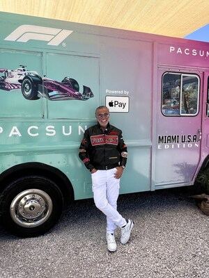 Jeff Hamilton at the Pacsun x Formula 1 Pop-Up Truck