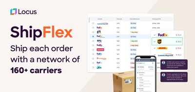 ShipFlex from Locus Expands Global Carrier Network to Over 160 Carriers, Enhancing Multi-Carrier Parcel Management Capabilities (PRNewsfoto/Locus)