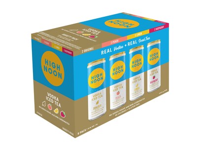 High Noon’s new non-carbonated, gluten free hard teas are available in four essential summer flavors – Original, Peach, Lemon, and Raspberry – each at 90 calories and 4.5% ABV with an MSRP of $19.99 in 8-packs of 355mml cans.