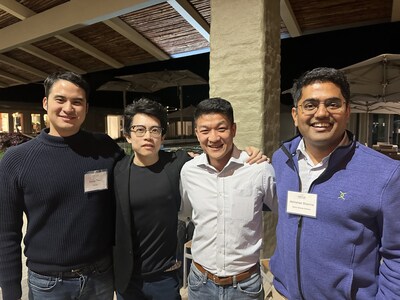 Pictured from L to R, Daloopa co-founders Daniel Chen (COO), Jeremy Huang (CTO), and Thomas Li (CEO), and Daloopa investor, Abhishek Sharma (Managing Director, Nexus Venture Partners)
