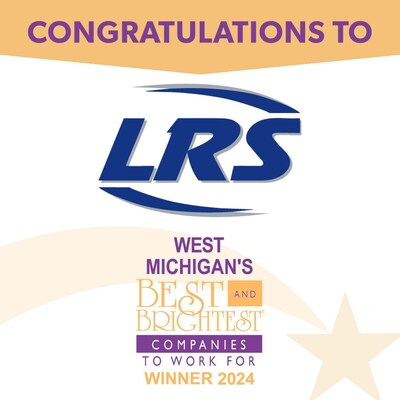 LRS Named To National Association for Business Resources’ Best and Brightest 2024, West Michigan Region LRS Named To National Association for Business Resources’ Best and Brightest 2024, West Michigan Region