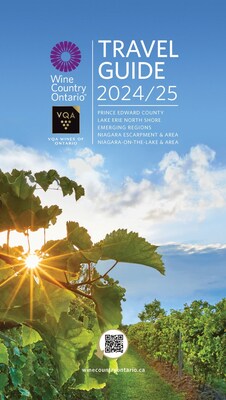 The 2024/25 Wine Country Ontario Travel Guide is the most comprehensive edition to date, featuring 150 Ontario VQA wineries across the province. (CNW Group/Wine Marketing Association of Ontario)