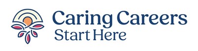 Caring Careers Start Here logo.