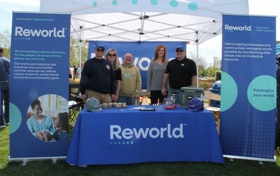 Reworld™ employees and booth at Town of Babylon’s Earth Day event.