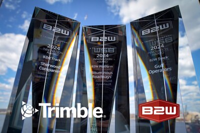 Trimble Announces 2024 B2W Customer Innovation Award Winners.  Heavy civil contractors Bituminous Roadways, Gulf Operators and Sherwood Companies achieve ROI and performance improvements through their use of B2W Software.