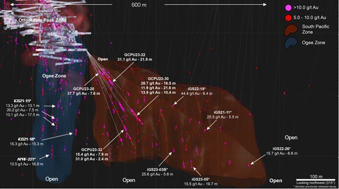 Figure 1 – Long Section View (CNW Group/i-80 Gold Corp) Figure 1 – Long Section View (CNW Group/i-80 Gold Corp)