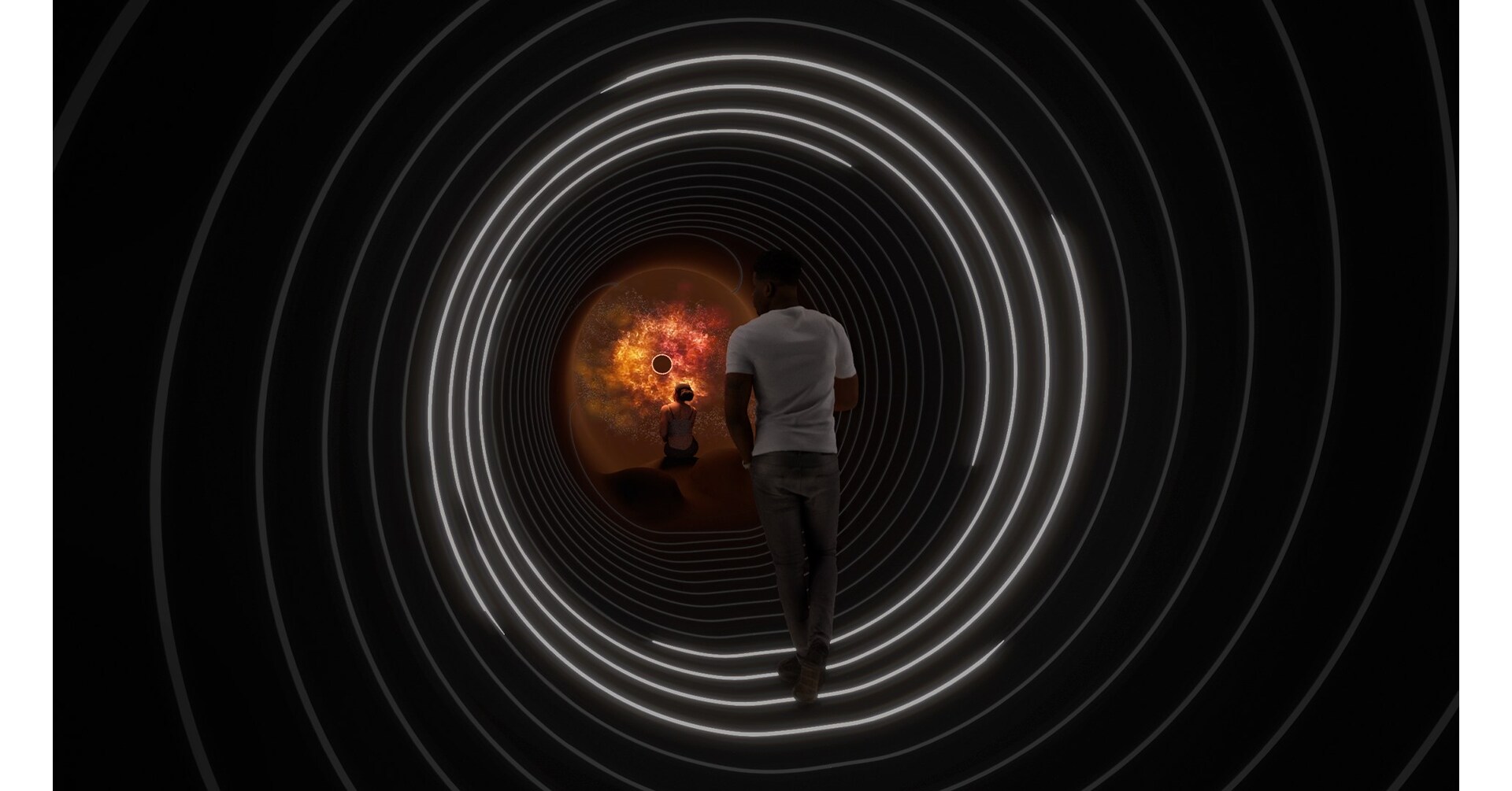 Age of Union memperkenalkan Black Hole Experience, sebuah pameran keliling yang mendalam yang mengatur ulang umat manusia