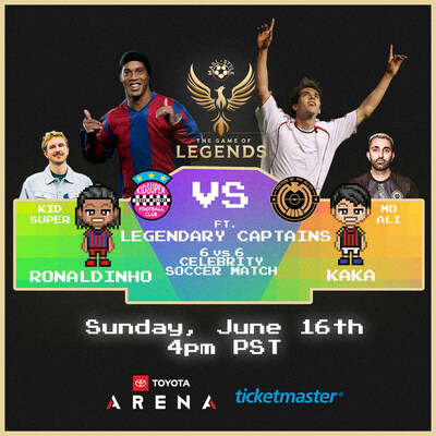 Soccer Legends Ronaldinho and Kaka to Electrify Toyota Arena in Groundbreaking MASL Celebrity Match with Kid Super & MoAliFC.