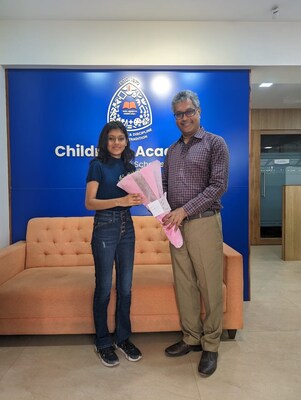 Deesha Barbhaya has scored the highest 99.6% in the ICSE Examinations 2024 at The Children's Academy Group of Schools.