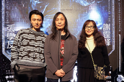 CUSTOMS FRONTLINE's action director and star Nicholas Tse（Left)，director Herman Yau, and screenwriter Erica Li (Right).
