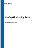 ResCap Liquidating Trust Announces Posting of Q1 2024 Financial Statements