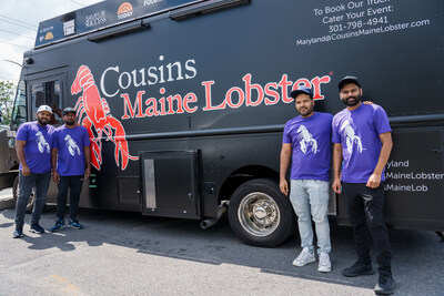Shahul family and their staff celebrate the first Maryland CML truck grand opening on August 8th, 2023, at Streetcar 82 Brewing Company, in Hyattsville, MD.