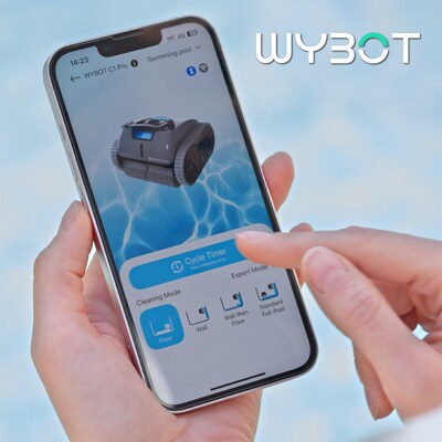 No need to get up to program the new WYBOT C1 PRO Robot Pool Cleaner. Breakthrough app does it all!