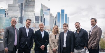 JV leadership team (L-R): Todd Handcock, Global CCO and Asia Pacific President, Collinson International, Jon Holmes, CFO, Collinson International, Steve Clarke, Co-Founder & CEO, WithU Global, Kaleigh Scott, Co-Founder & CMO, WithU Global, Edward Hewett, Co-Founder, WithU Global & CEO, JV, Tim Benjamin, Co-Founder & CPO, WithU Global, and David Evans, CEO, Collinson Investments Ltd. (PRNewsfoto/WithU Global,Collinson Group)
