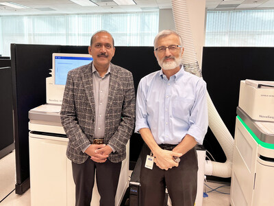 Dr. Aamir Ehsan, CEO and Founder of CorePath Laboratories, and Dr. Maher Albitar, CEO and CMO of Genomic Testing Cooperative.