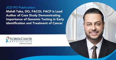 FCS medical oncologist and hematologist Mahdi Taha, DO, FACOI, FACP, has authored an abstract published in The ASCO Post, JCO PO, that highlights the importance of next-generation sequencing (NGS). 

The abstract explains the influence of NGS testing on targeted treatment for prostate cancer and also draws attention to its life-saving capabilities in uncovering a genetic mutation that may also be carried by those related to the patient.