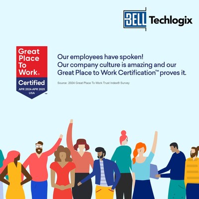 "Our company culture is amazing and our Great Place To Work Certification proves it."