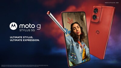 Improved stylus. 6.7" pOLED cinematic display. Express yourself like never before with moto g stylus 5G - 2024.