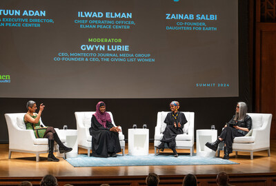Gwyn Lurie (Giving List Women); Zainab Salbi (Daughters for Earth); Ilwad Elman (Elman Peace Center); Fartuun Adan (Elman Peace Center)