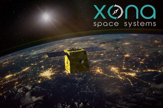 Rendering of the Xona and Aerospacelab PNT satellite