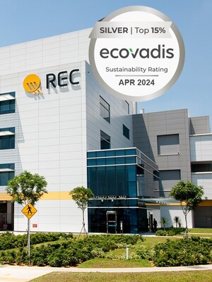 REC Group receives EcoVadis Silver Medal for its advanced ESG efforts (PRNewsfoto/REC Group)