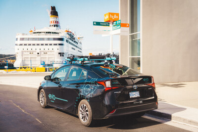 A new Evo Return round-trip car share service is now available at the Nanaimo Hullo ferry terminal, making it easier for people to get around. (CNW Group/British Columbia Automobile Association (BCAA))