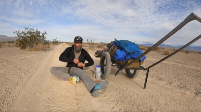 Monster Energy’s Matt Dawson Attempts to Set Record for Fastest Crossing of Mojave Desert on Foot — Completely Solo and Unsupported