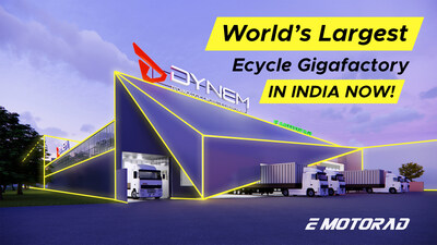 India-based startup DYNEM by EMotorad begins constructing the world's biggest integrated e-bike factory in Maharashtra.