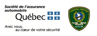 Logo Société de l'assurance automobile du Québec et Contrôle routier Québec (Groupe CNW/Société de l'assurance automobile du Québec)