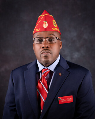 American Legion National Adjutant Rodney K. Rolland poses for a portrait at American Legion National Headquarters in Indianapolis, Ind., on Friday, May 3. Photo by Hilary Ott/The American Legion