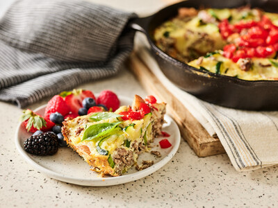 Beef and vegetable frittata. That's what's for dinner.