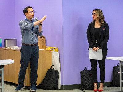 Dr. Edward Juhn, IEHP's Chief Quality Officer, spoke to students during the micro-internship, which allowed them to connect with industry leaders to ask in-depth questions.