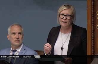 Marie-Claude Nichols, députée de Vaudreuil, à l'Assemblée nationale du Québec (Groupe CNW/Députés indépendants)