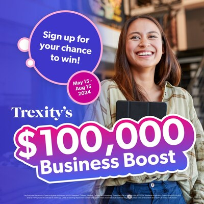 Enter to win Trexity's $100,000 Business Boost Giveaway (CNW Group/Trexity Inc.)