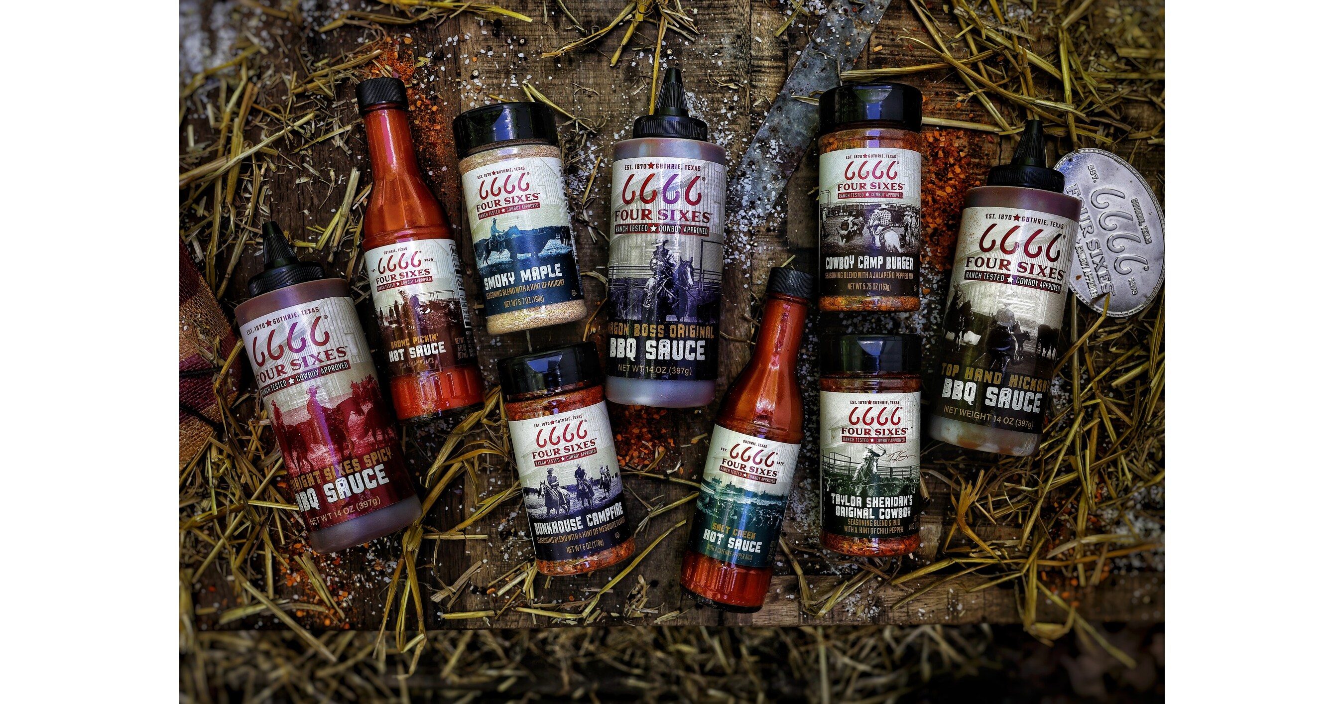 Four Sixes&trade; Seasonings, BBQ & Hot Sauces Set to Bring Texas Ranch-Inspired Flavors to Homes Across America