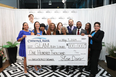 G.L.A.M. Body Scrubs was crowned the winner of the 12th annual Comerica Hatch Detroit Contest, taking home the $100,000 grand prize from Comerica Bank during the Hatch Off event on Thursday, May 9, at the Wayne State University Industry Innovation Center in Detroit.