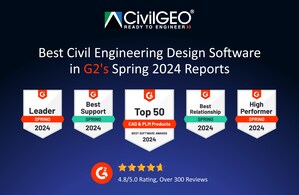CivilGEO Maintains Top Spot in G2's Civil Engineering Design Software Category