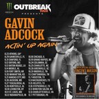 Rising Country Star Gavin Adcock Hits the Road for the Monster Energy Outbreak Tour