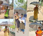 Hyderabad-Based IT Company Distributes Umbrellas to Voters to Beat the Heat