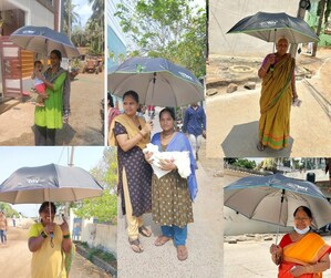 Hyderabad-Based IT Company Distributes Umbrellas to Voters to Beat the Heat