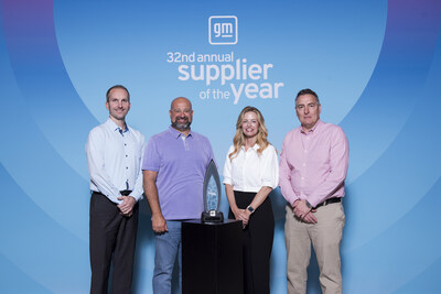 Pictured (Left to Right): Cameron Hosner, Mark Walters (Director - Electrical Systems, Autonomous Driving, and Active Safety), Kristin Toth (Executive Director - Electrical Systems, Software, and Connectivity), Mike Kenhard.
