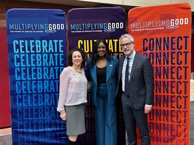In Photo: Idana Goldberg, Chief Executive Officer of The Russell Berrie Foundation; Benita Fitzgerald-Mosley, Chief Executive Officer of Multiplying Good; and Scott Berrie, Vice President of The Russell Berrie Foundation.